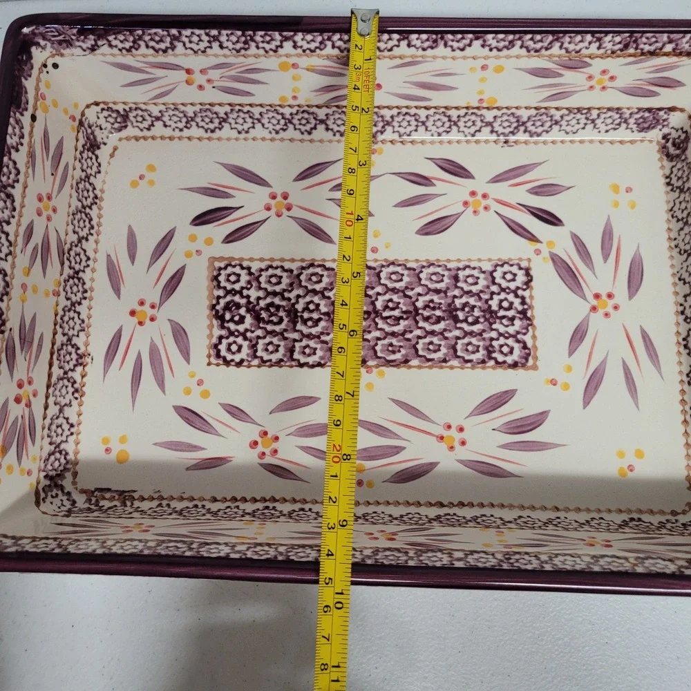 Temp-tations Old World Purple 13x9 Rectangular Baker Cottagecore Serving Dish